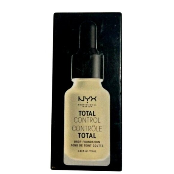 Nyx Total Control Drop Alabaster Foundation 0.43 Fl Oz TCDF02  Liquid Full Cover - Picture 8 of 8